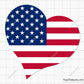 American Heart Flag Svg 