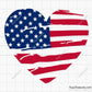 USA Flag Heart Svg