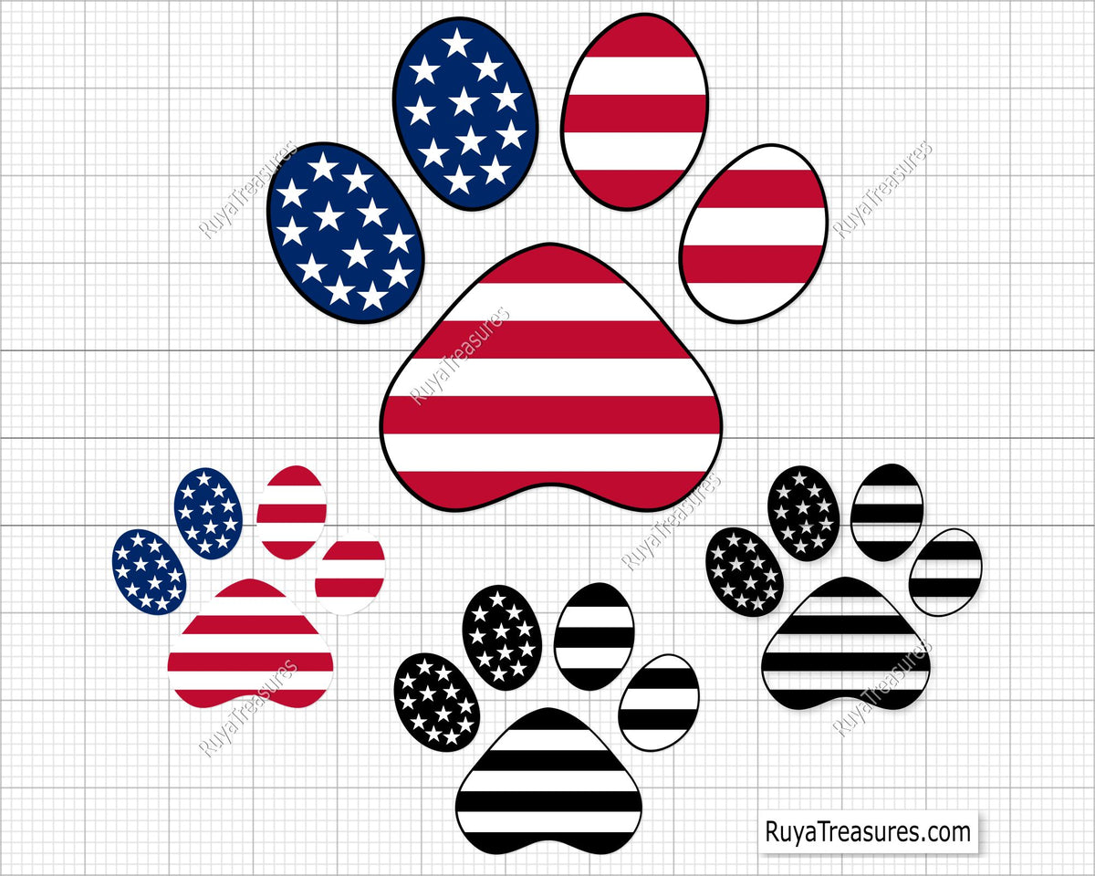 American Paws Svg