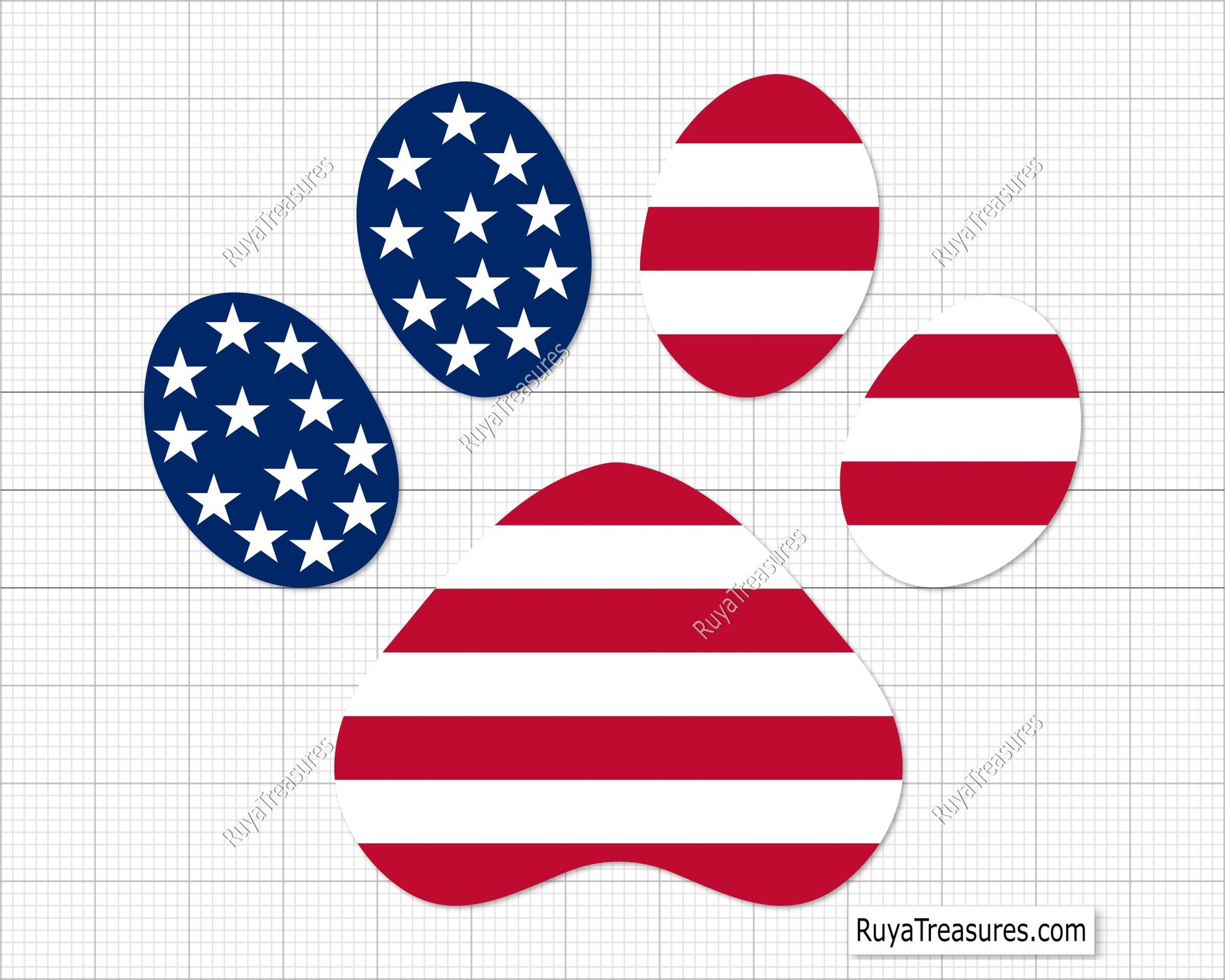 American Paws Svg