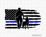 American Police dog svg