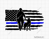 American Police dog svg
