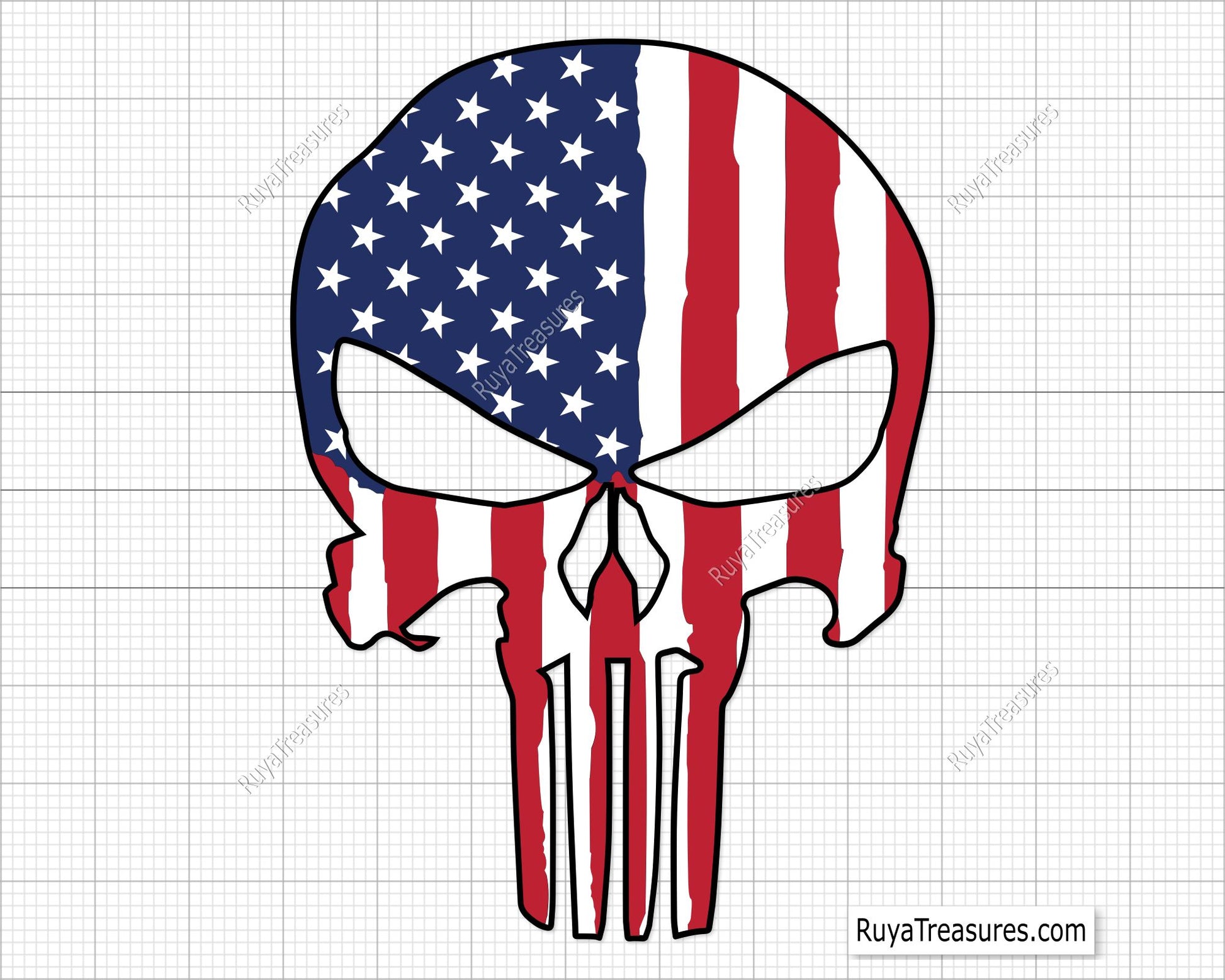 American Punisher Svg