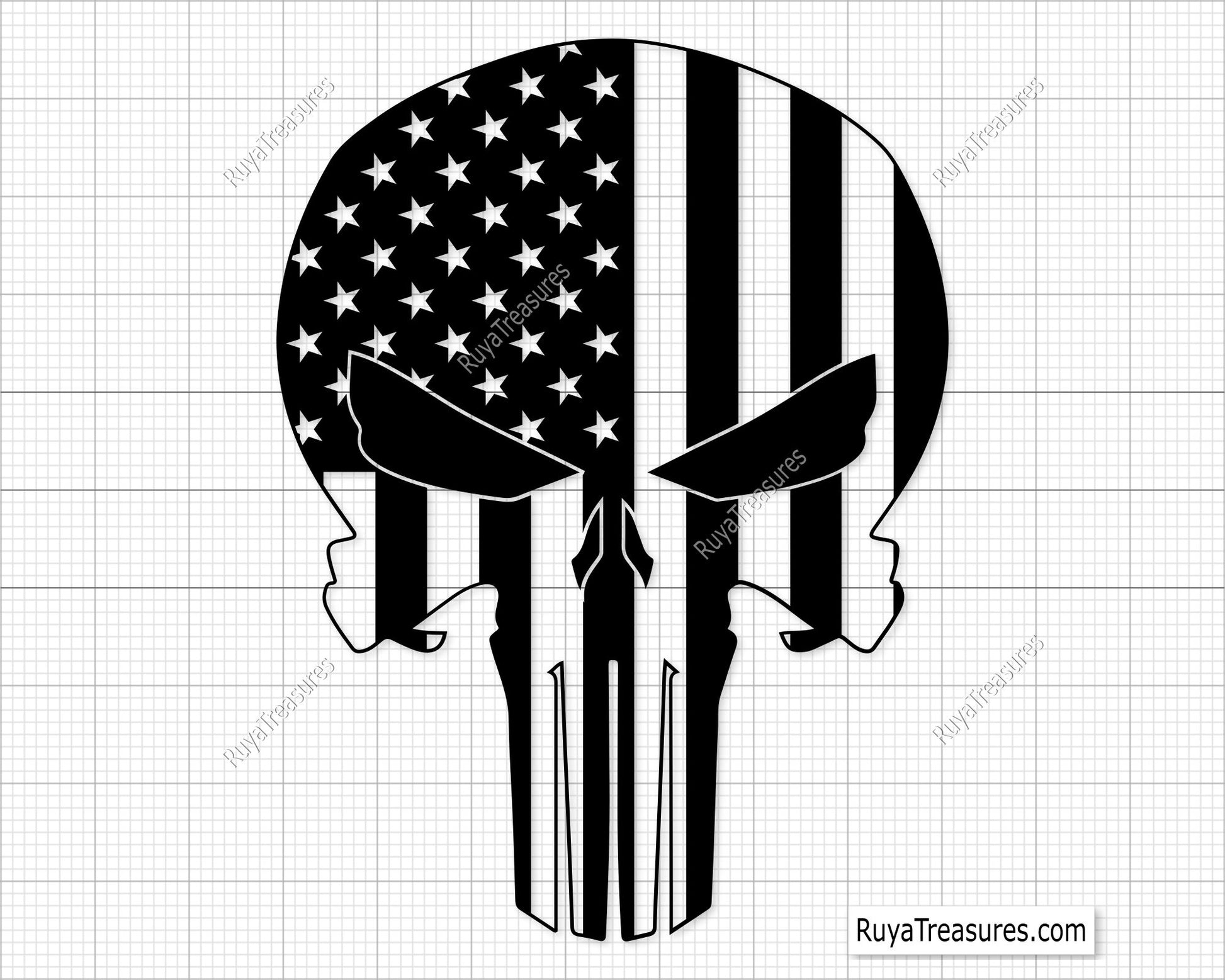 American Punisher Svg