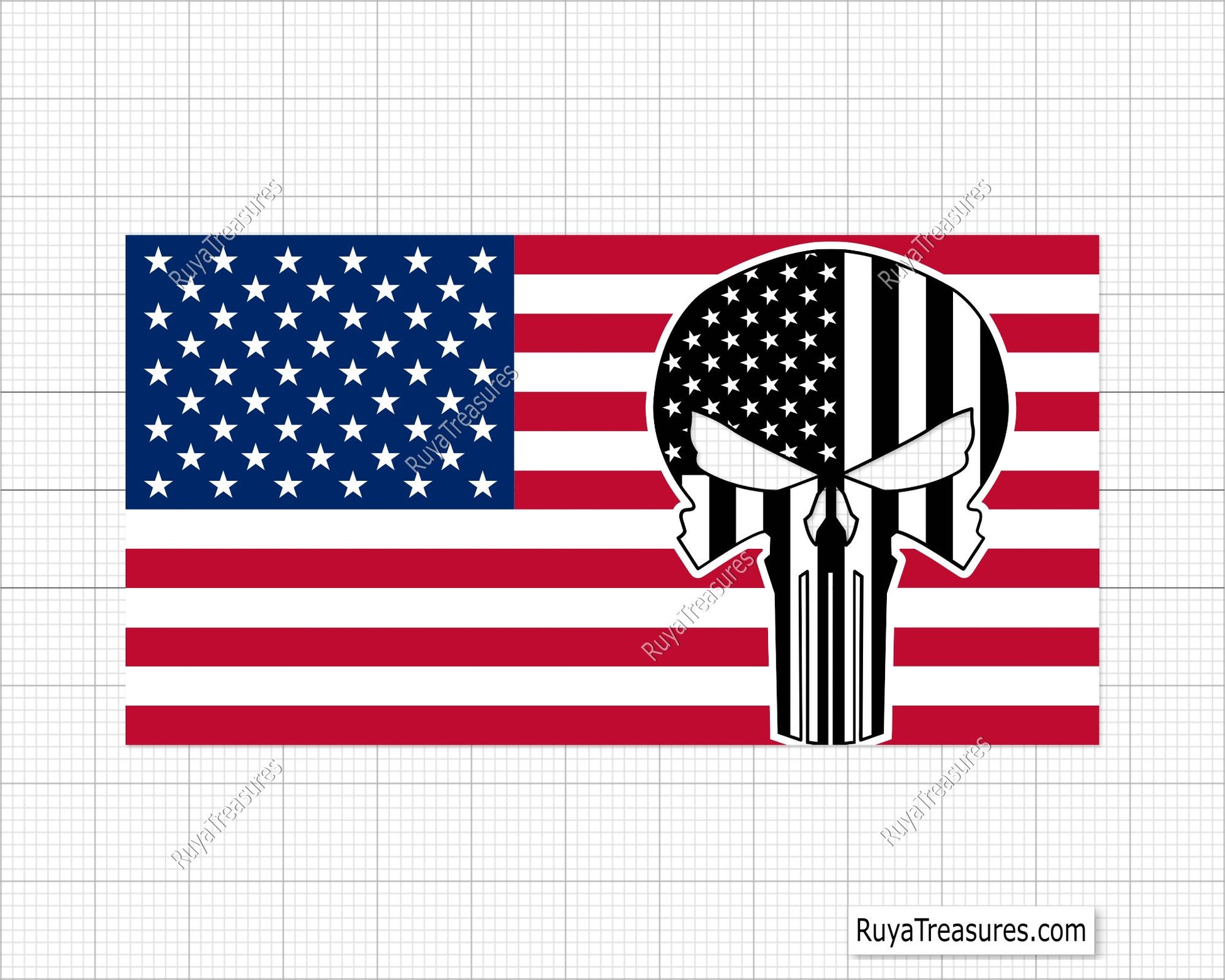 American Punisher Svg