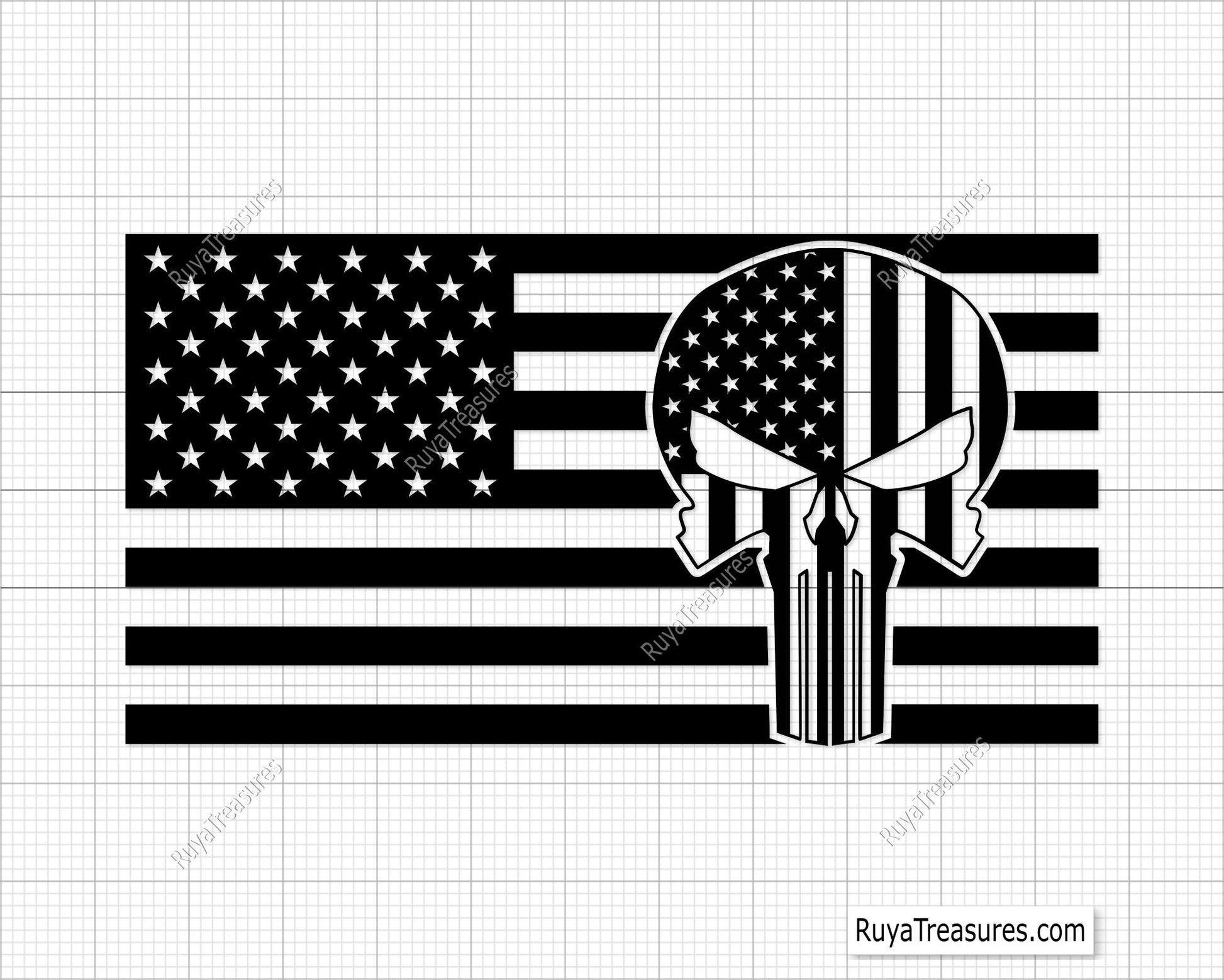 American Punisher Svg