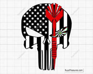 American Punisher with Dart Svg