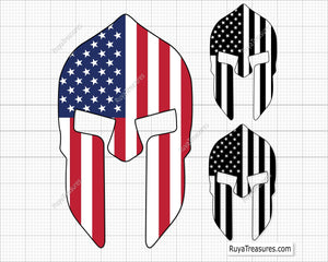 American Spartan Svg