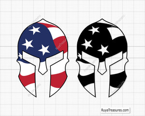 American Spartan Svg