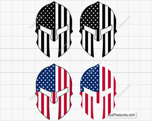 American Spartan Svg