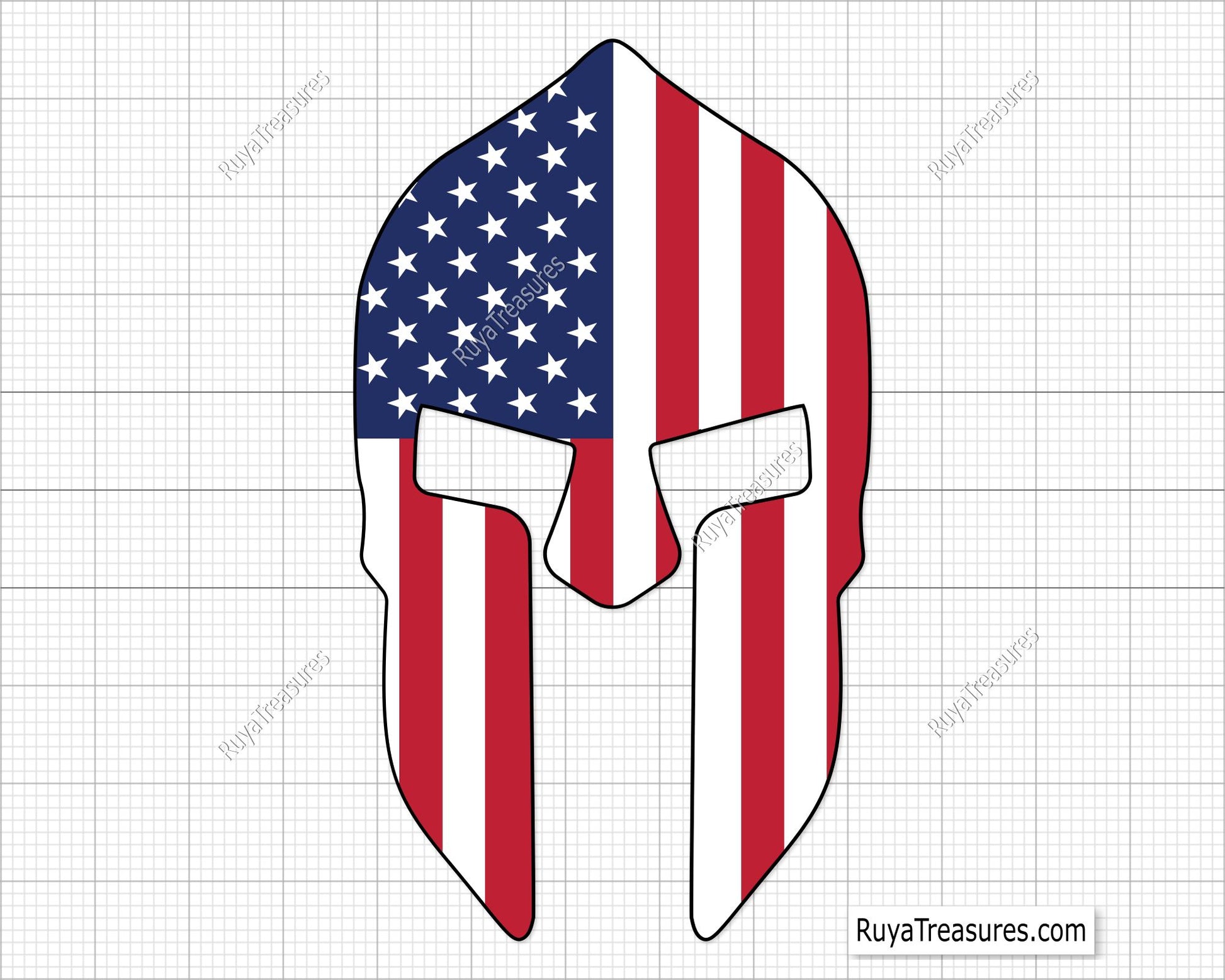 American Spartan Svg