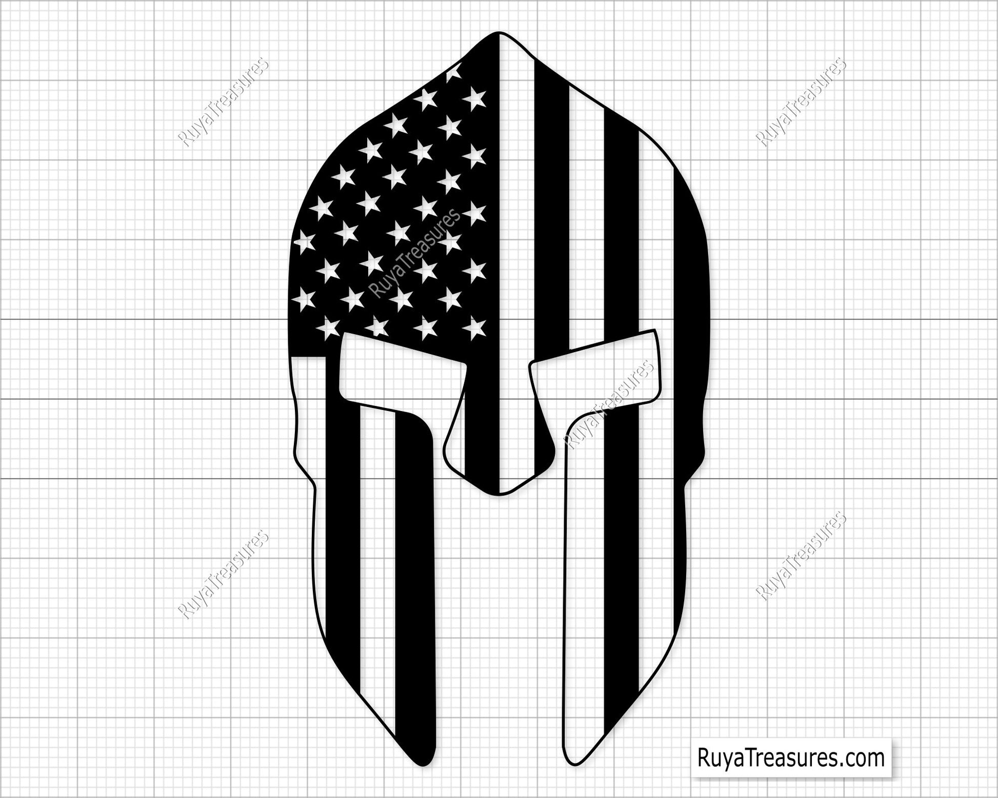 American Spartan Svg