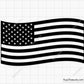 American Waving Flag Svg 