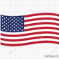 American Waving Flag Svg 