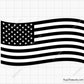 American Waving Flag Svg 