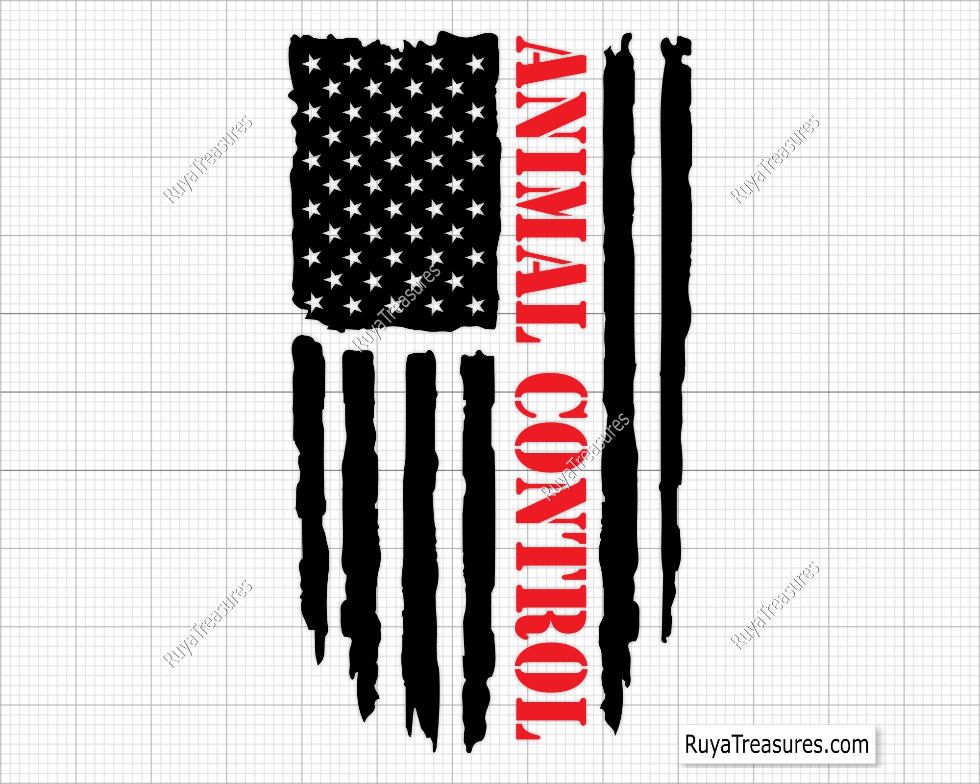 Animal Control Flag Svg, American Flag Svg, Pet Rescue Svg – RuyaTreasures