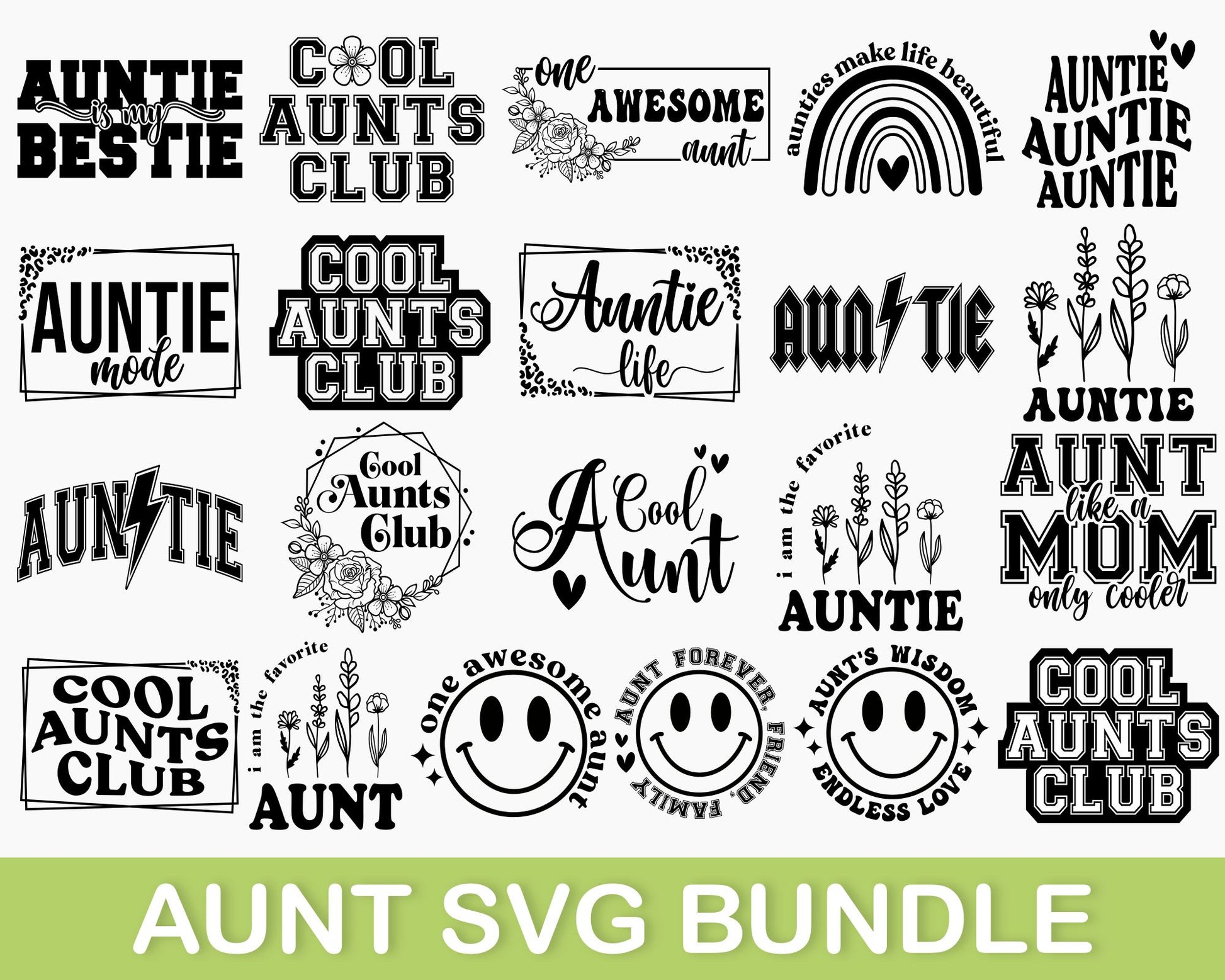Auntie Svg Bundle