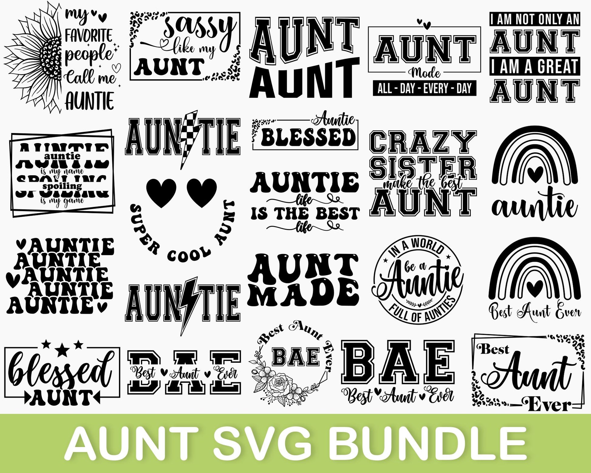 Auntie Svg Bundle