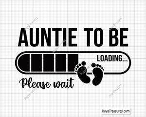 Auntie To Be Svg