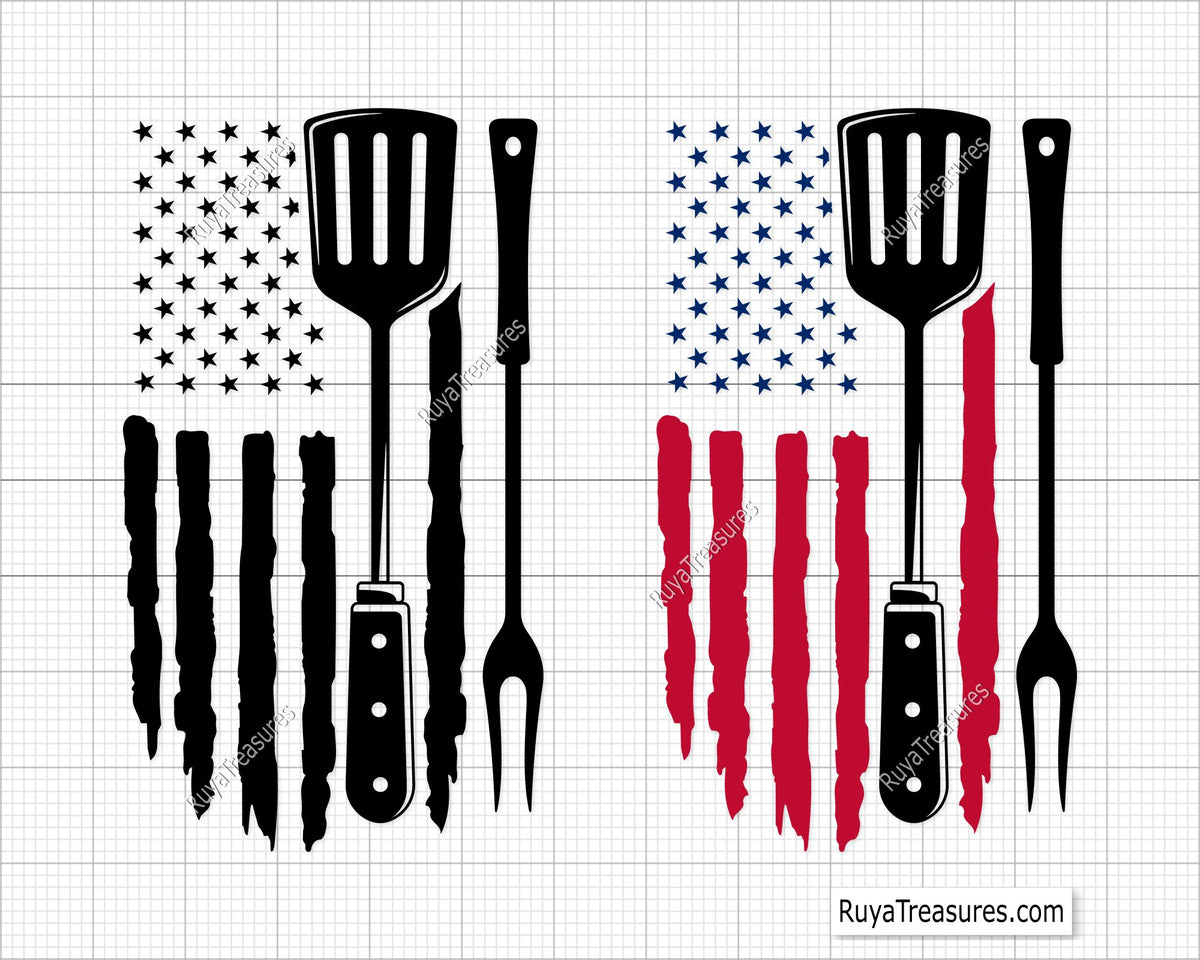 BBQ Flag Svg Png 