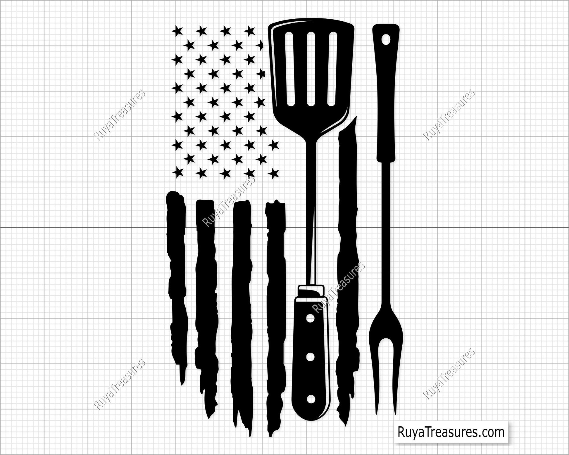 BBQ Flag Svg Png 