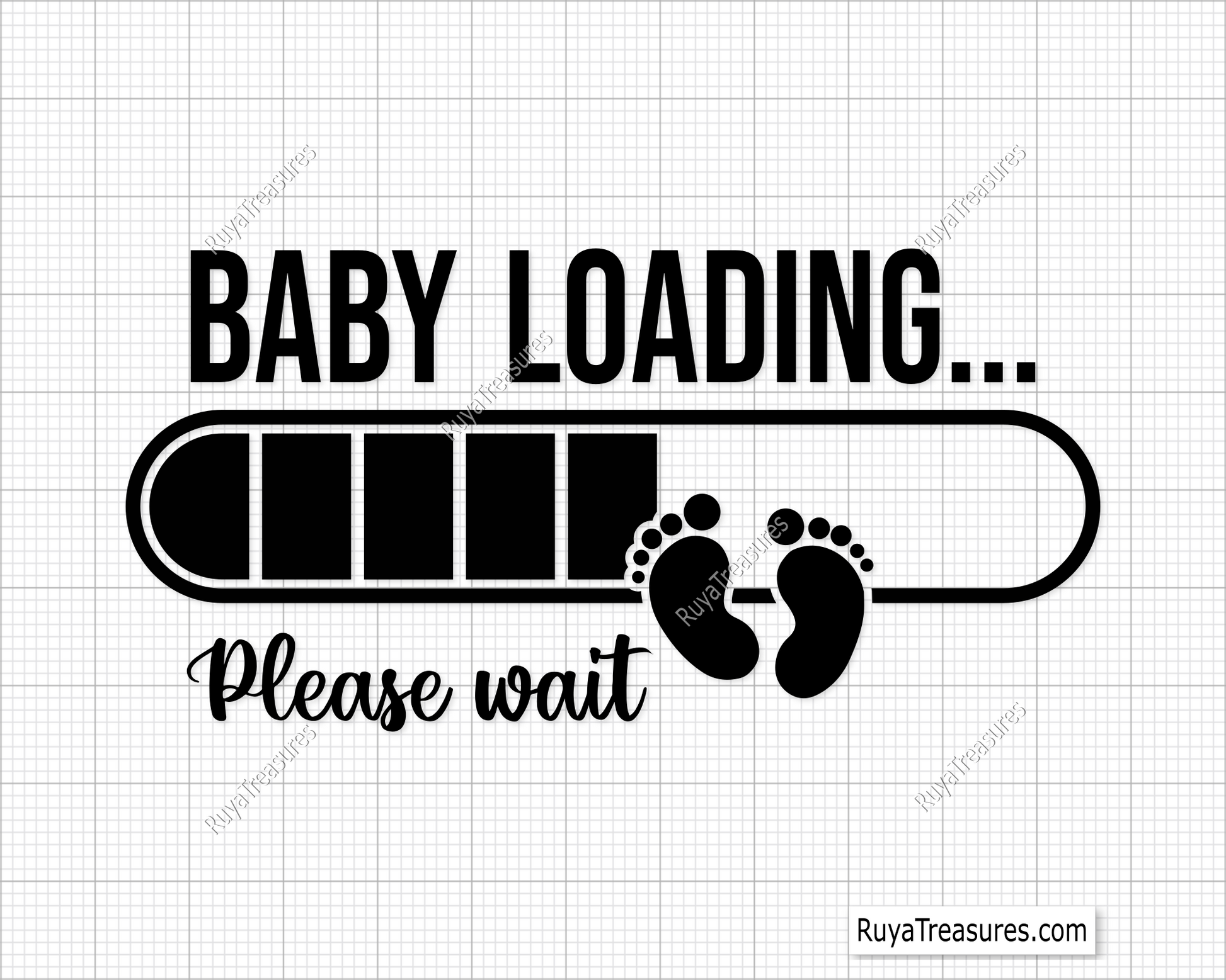 Baby Loading Please Wait svg