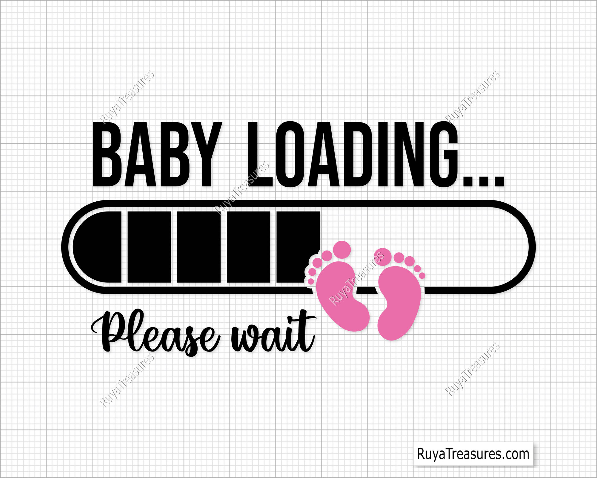 Baby Loading Please Wait svg