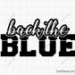 Back The Blue svg