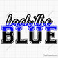 Back The Blue svg