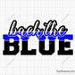 Back The Blue svg