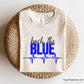 Back the Blue Hearbeat Svg