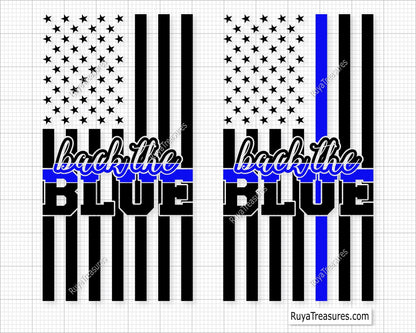Back the Blue Svg 