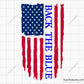 Back the Blue flag svg