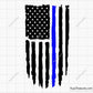 Back the Blue flag svg
