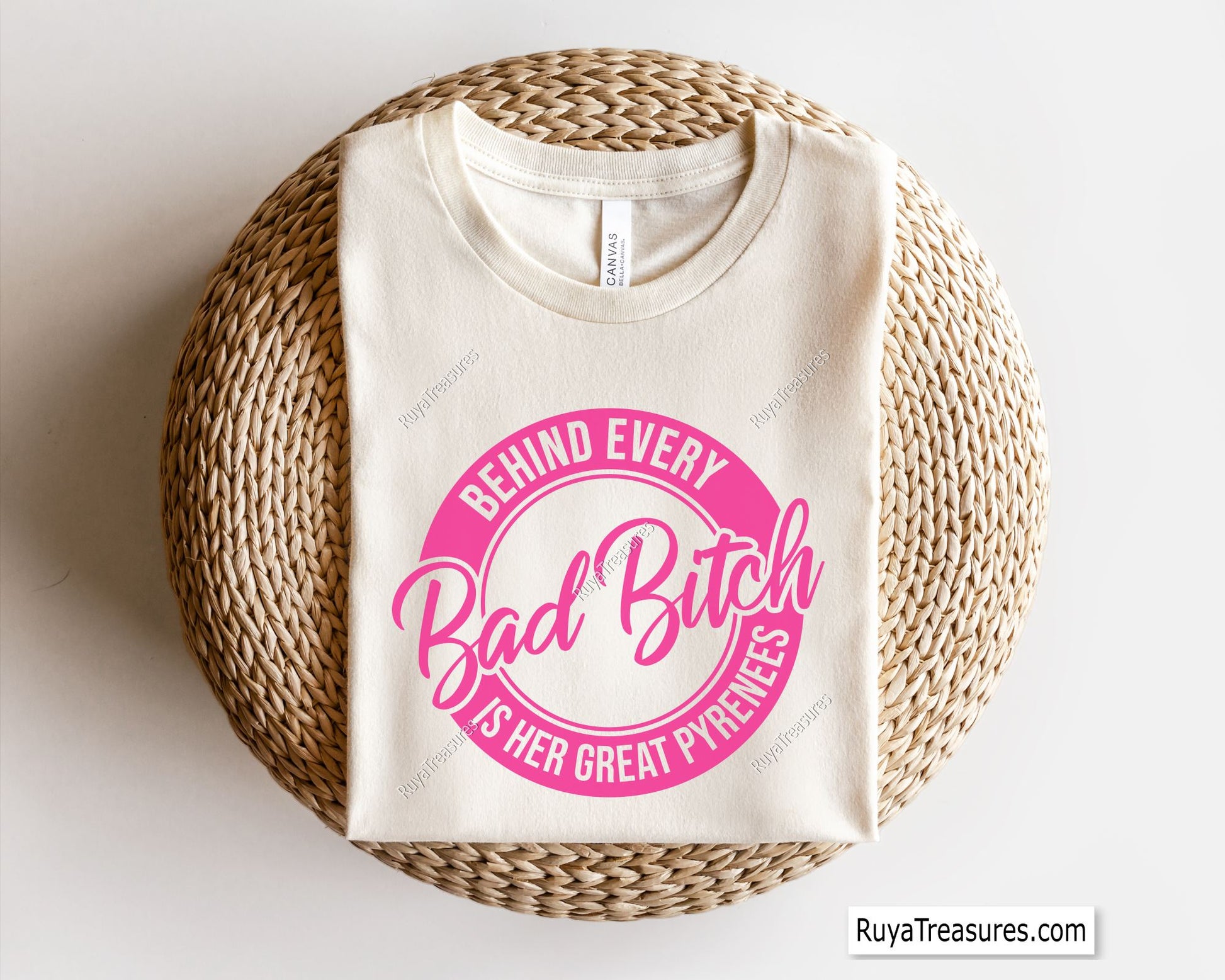 Bad Bitch Behind Every Bad Bitch is Her Great Pyrenees Svg 