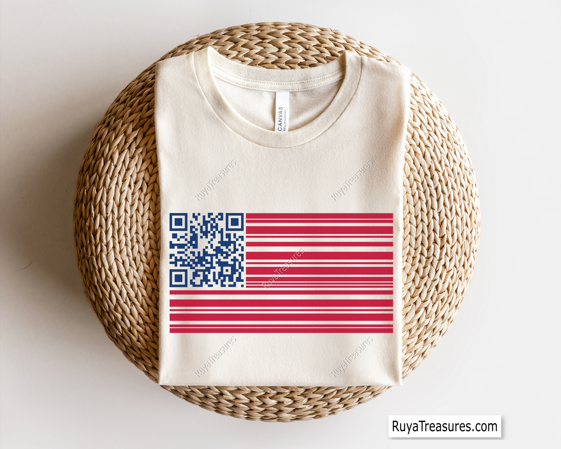 Barcode American Flag svg