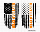 Best Dad Ever Flag  Svg 