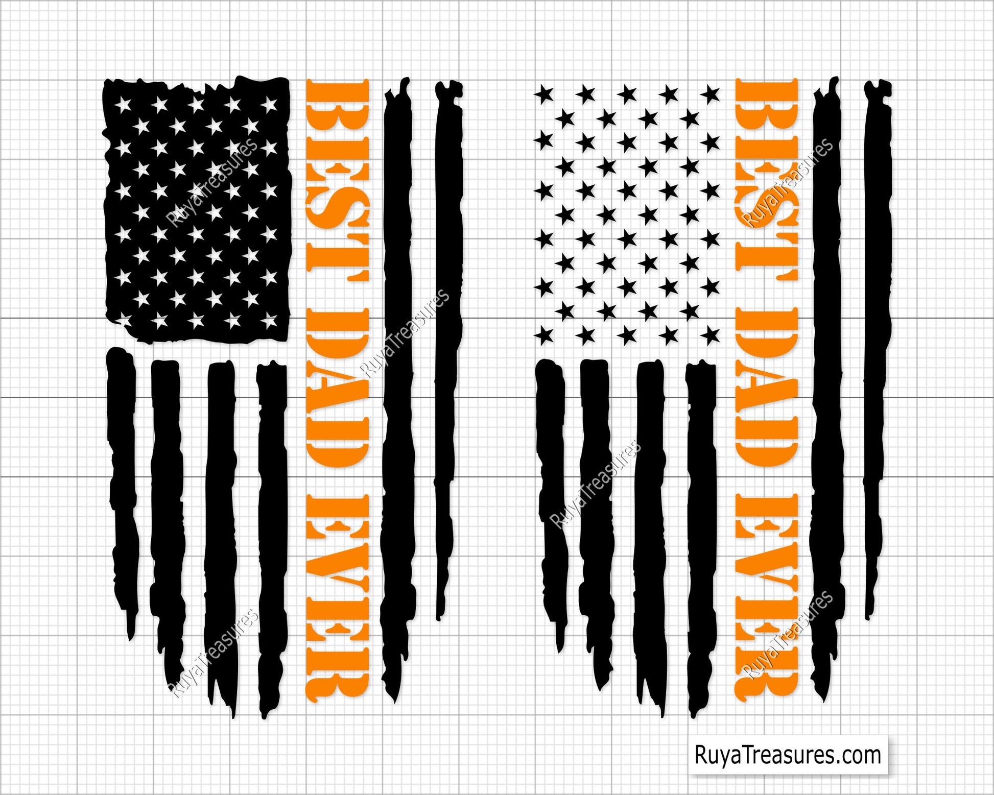 Best Dad Ever Flag  Svg 