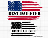 Best Dad Ever Flag Svg