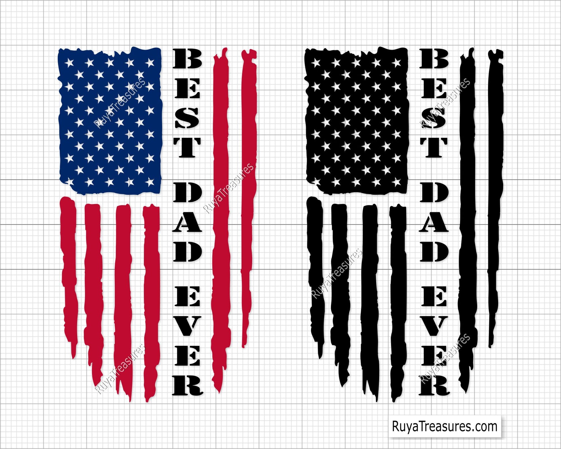 Best Dad Ever Flag Svg