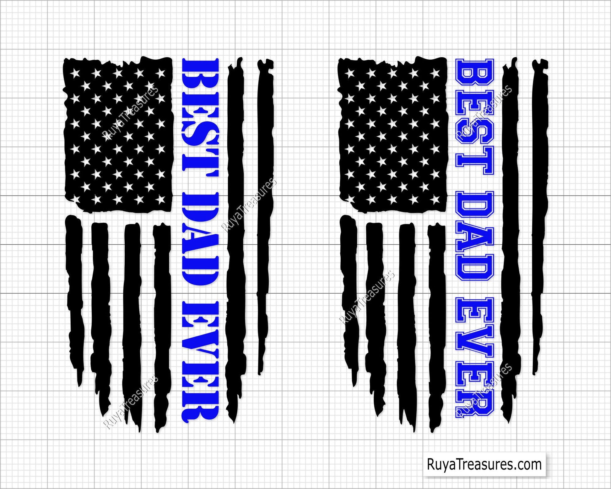 Best Dad Ever Flag  Svg