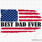 Best Dad Ever Flag Svg