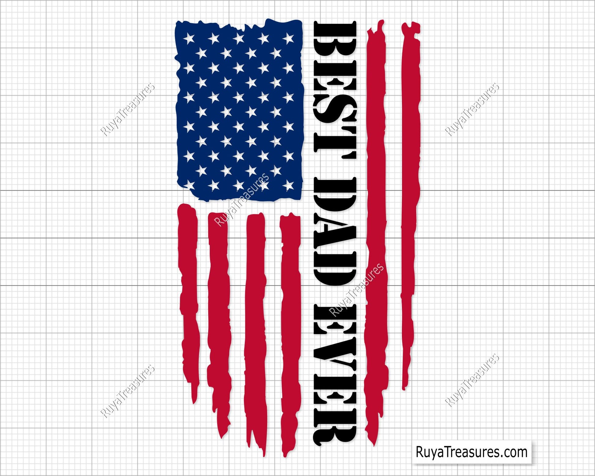 Best Dad Ever Flag  Svg