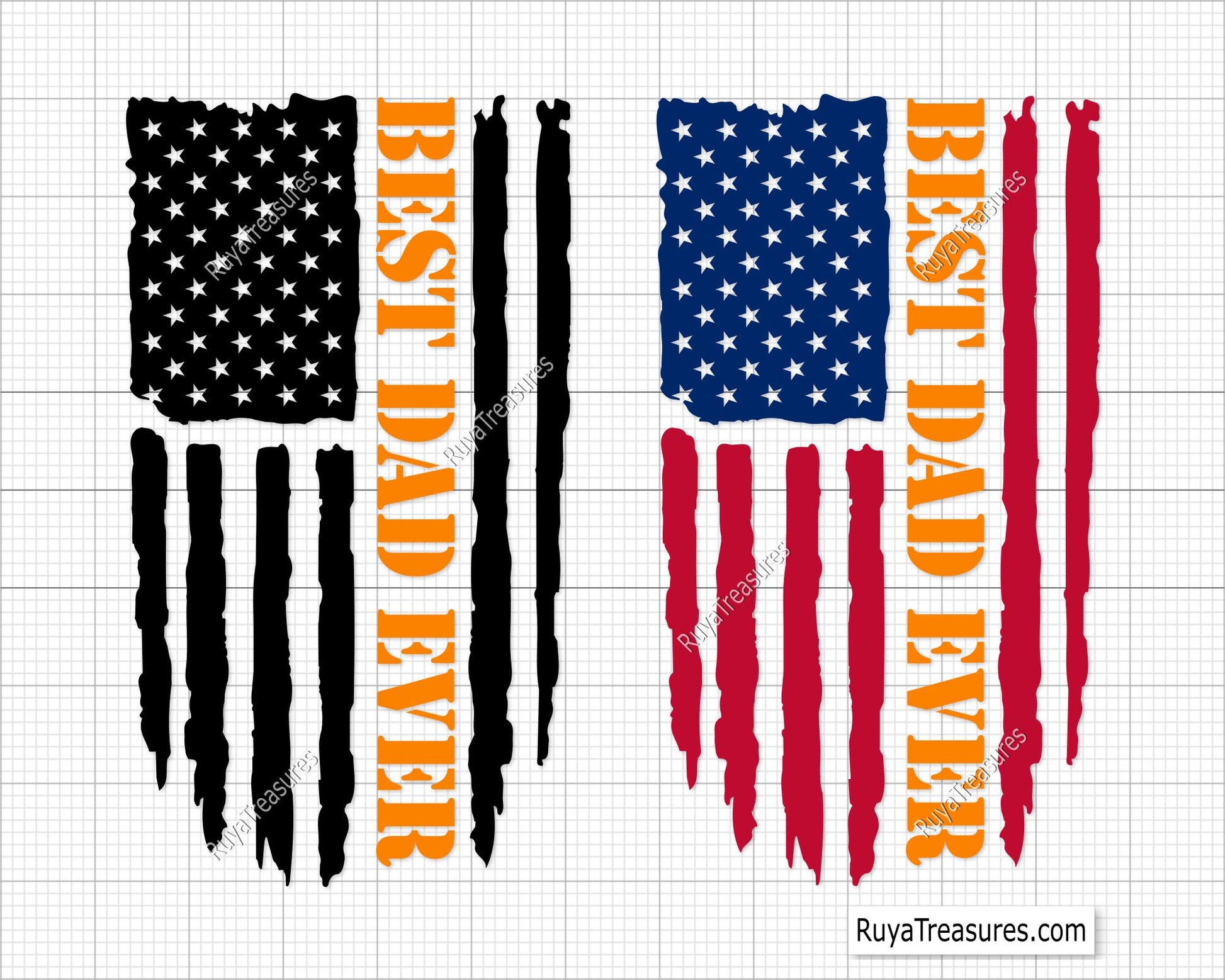 Best Dad Ever Flag  Svg 