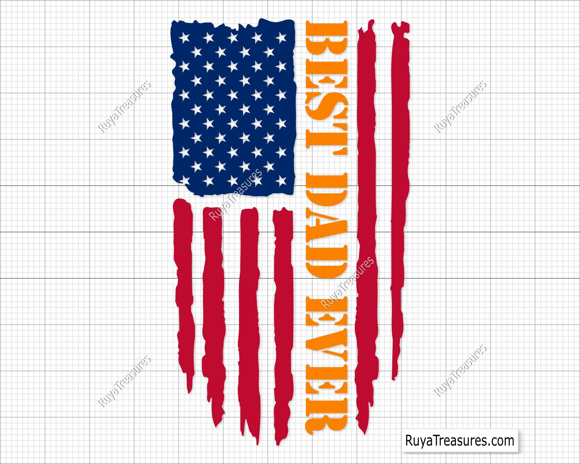 Best Dad Ever Flag  Svg 