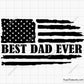 Best Dad Ever Flag Svg