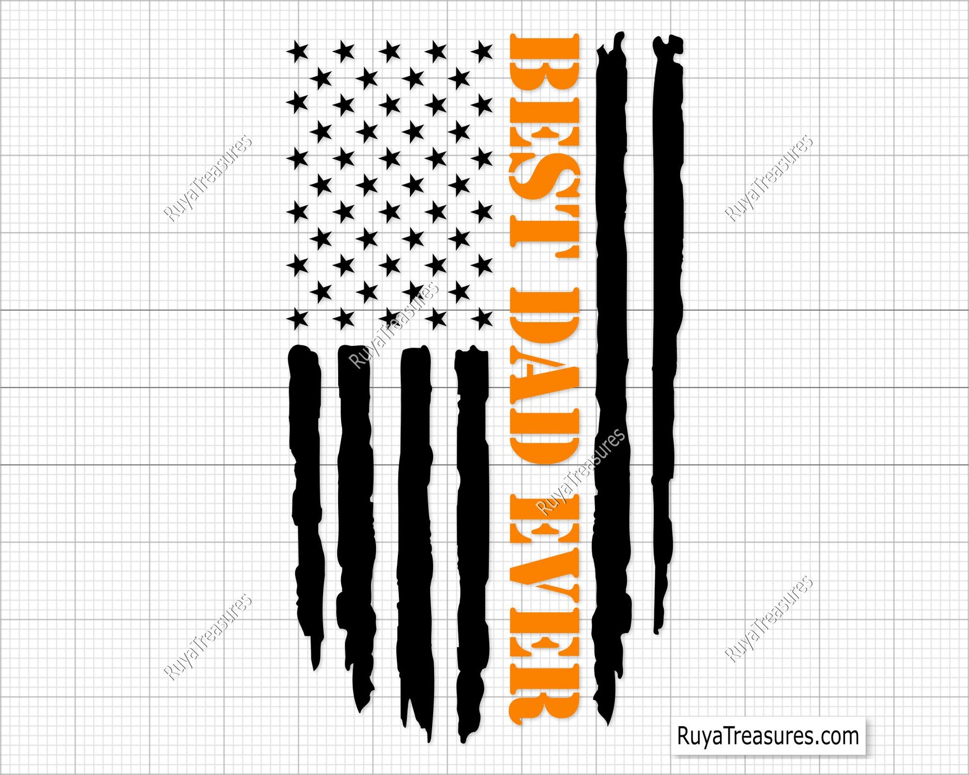 Best Dad Ever Flag  Svg 