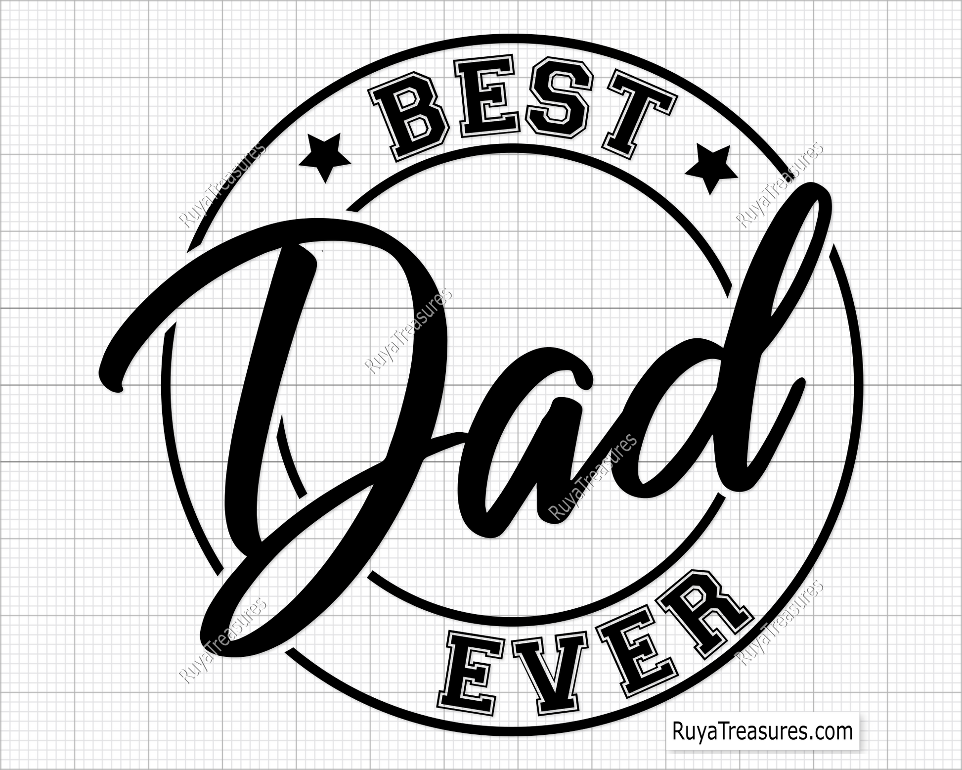 Best Dad Ever Svg