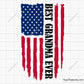 Best Grandma Ever American Flag Svg