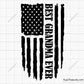 Best Grandma Ever American Flag Svg